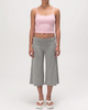 Fold Over Waist Gaucho Pants