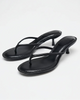 Kitten Heel Thong Sandals