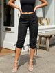 Drawstring Cuff Capris