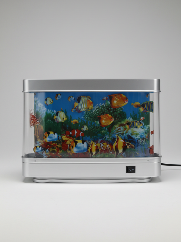 Nostalgic fish tank LED lamp glowing