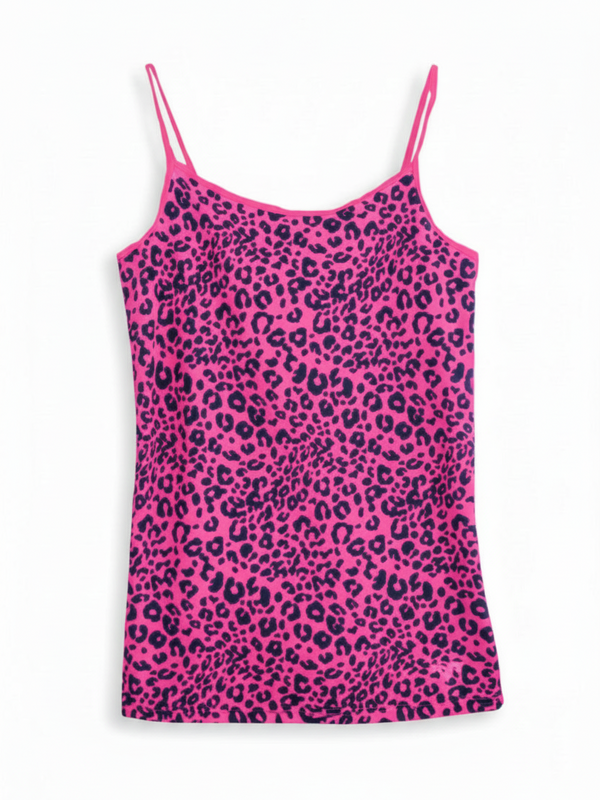 Colorful Leopard Print Cami Tank Top — alternate view