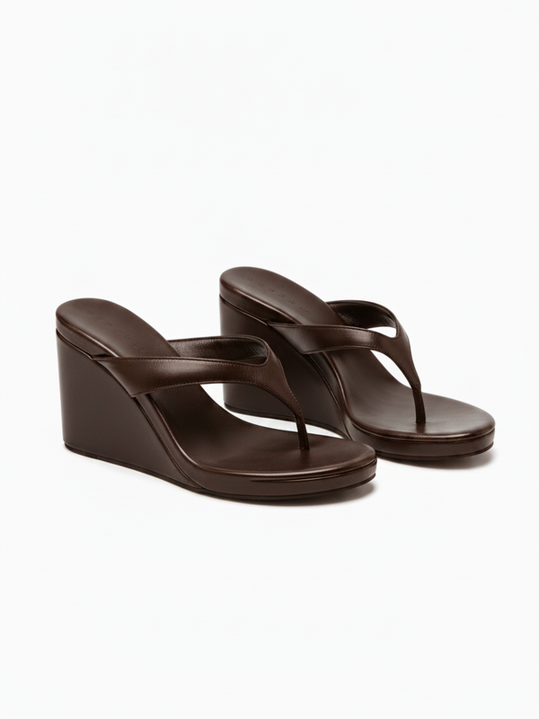 Wedge Heel Thong Sandals — alternate view