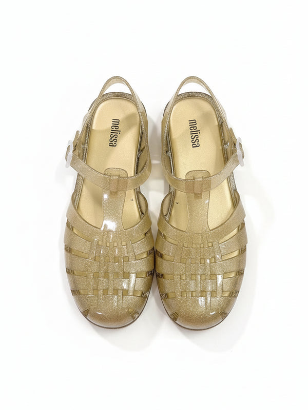 Gold Jelly Sandals