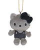 Dark Monochrome Hello Kitty Plush Keychain