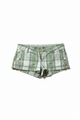 Plaid Low Rise Shorts