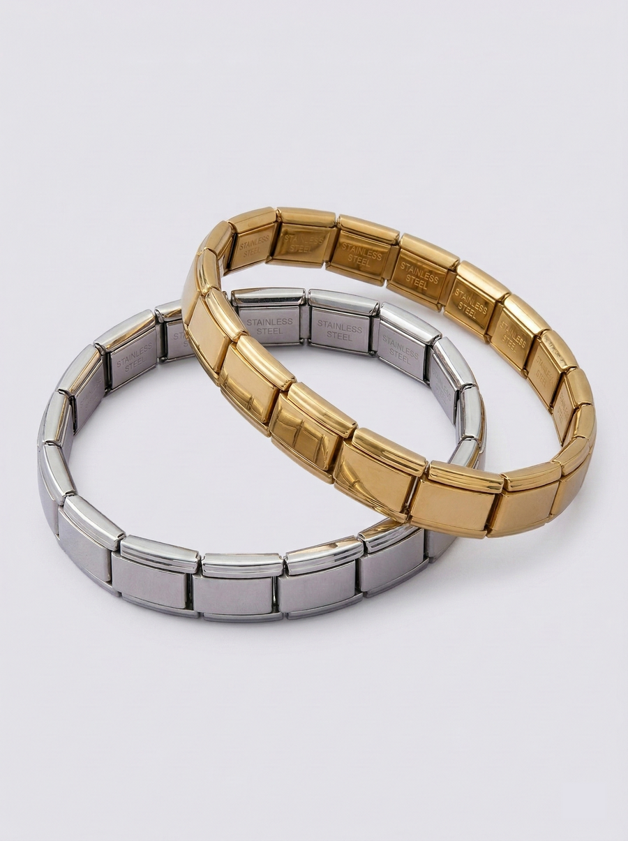 Starter Italian charm bracelet in gold