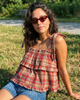 Plaid Baby Doll Top