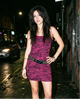 Pink Zebra Print Bodycon Mini Dress