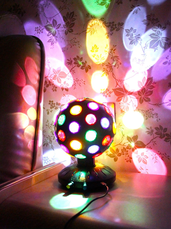 Rainbow disco USB light projecting colors