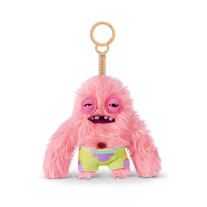 SpongeBob Fuggler plush bag charm keychain - detail shot