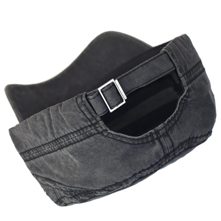 Flat top military cap on model - view 23