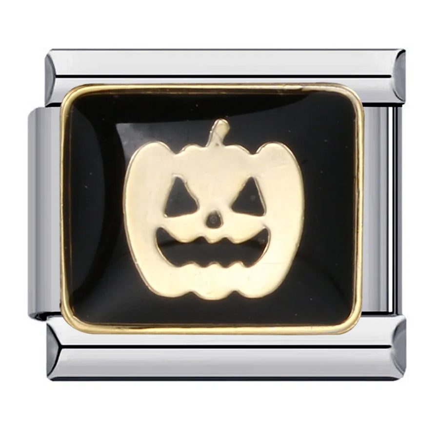 Spooky Halloween enamel Italian charms - alternate view