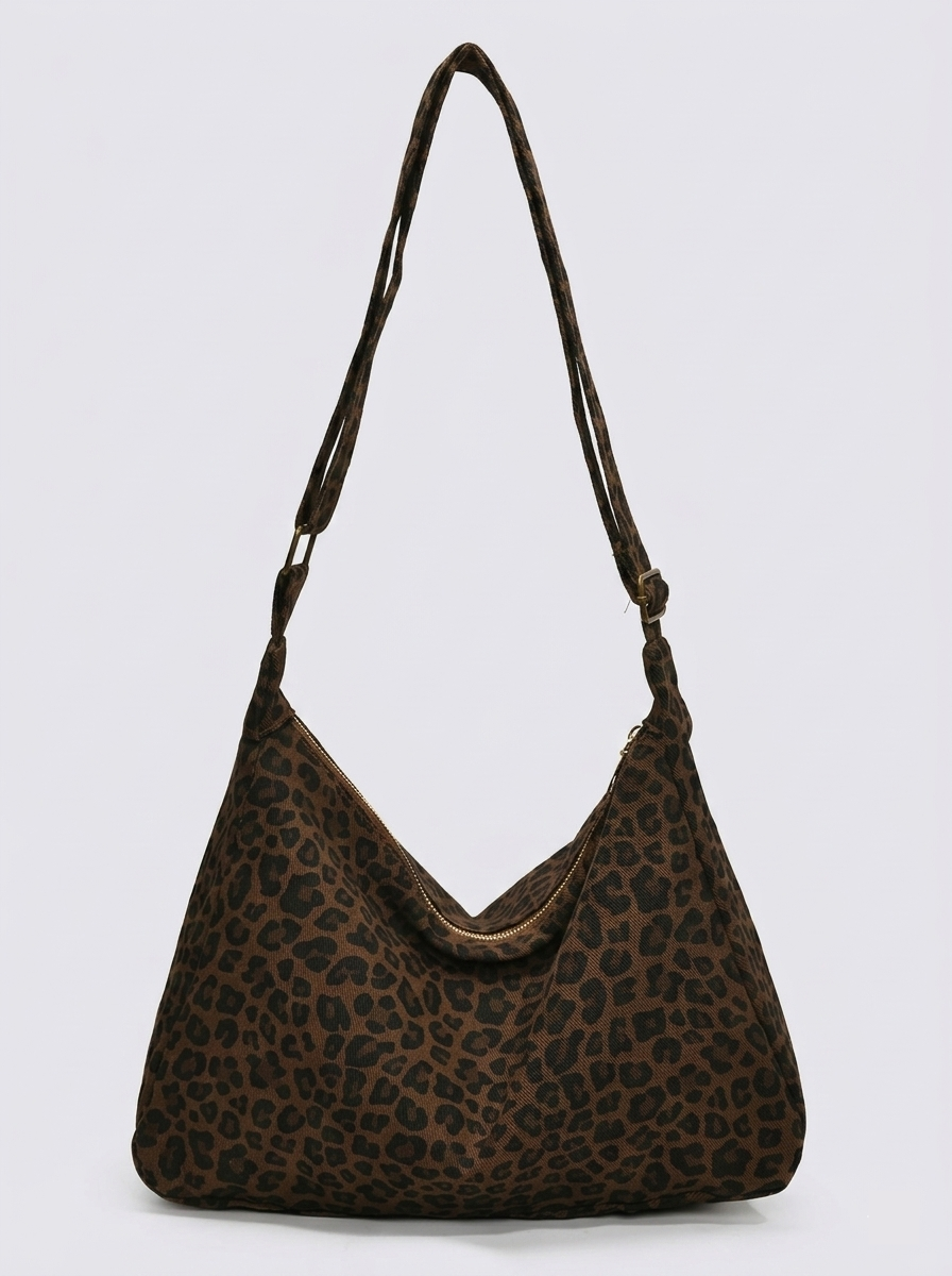 Leopard print canvas tote bag - alternate view