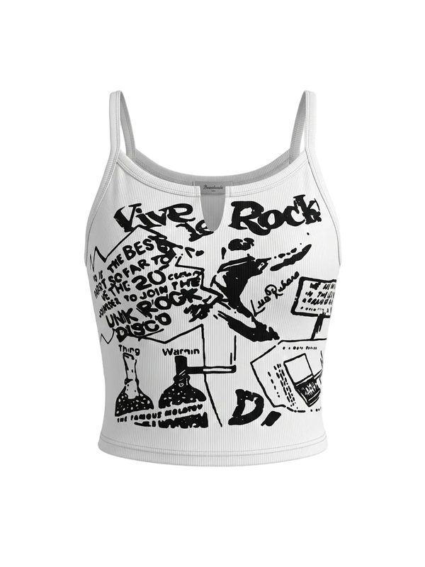 Punk Ribbed Tank Top — alternate view
