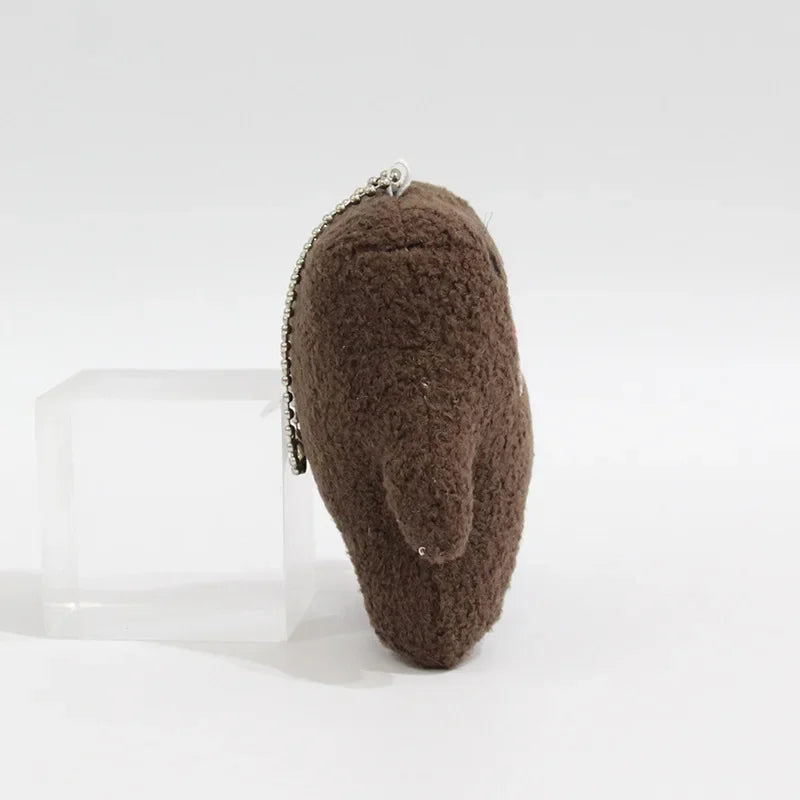 Domo Kun plush bag charm keychain - detail shot