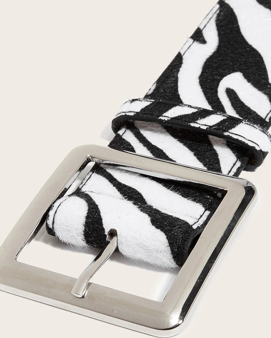 Zebra Print Belt