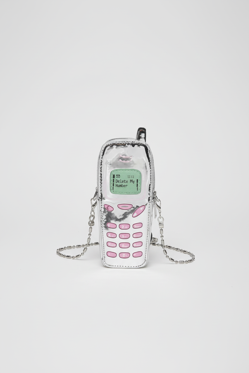 Novelty vintage cellphone shaped shoulder purse