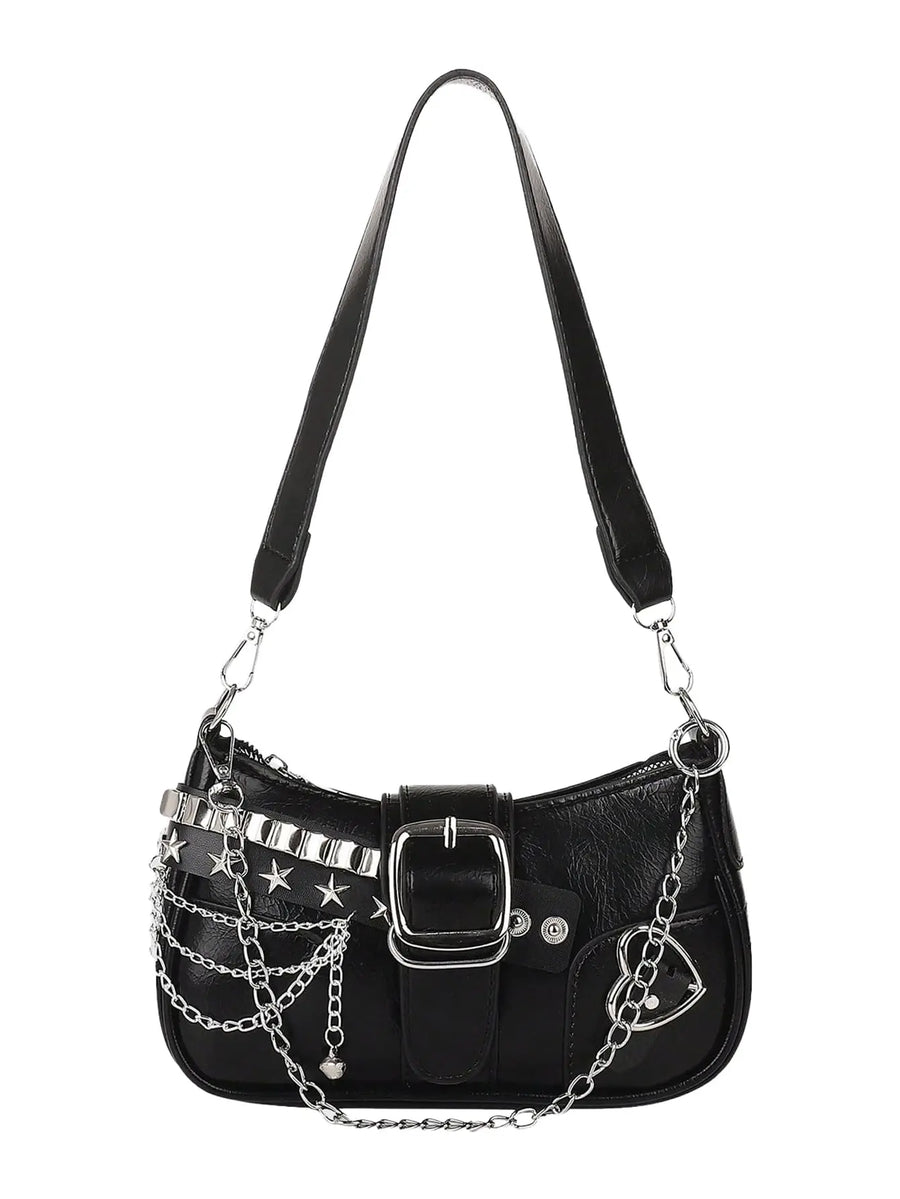 Maximalist embellished Y2K shoulder bag - alternate view