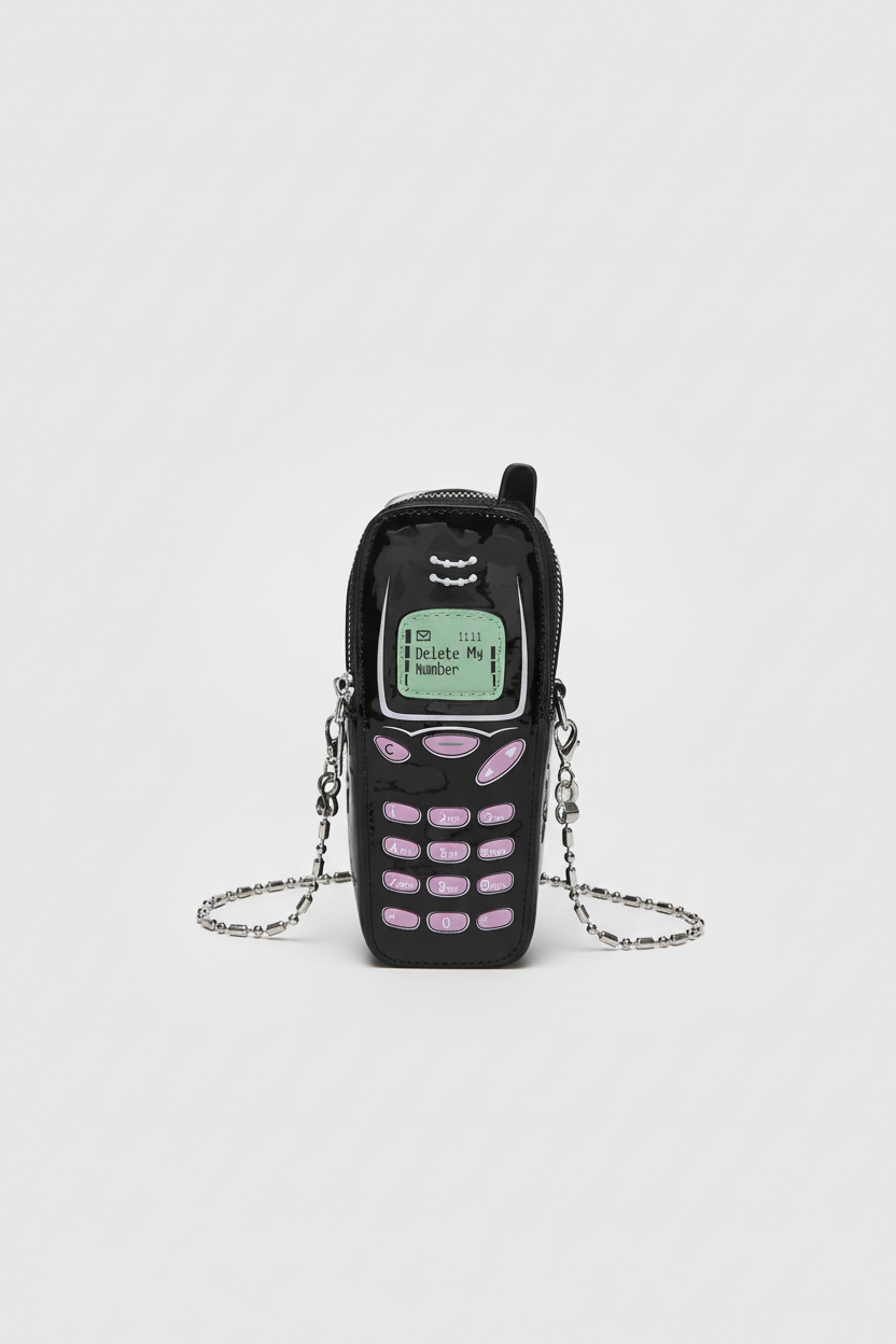 Novelty vintage cellphone shaped shoulder purse - alternate view