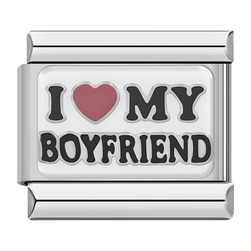 I love BF GF enamel Italian charm - styling view