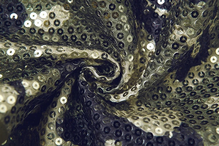 Camouflage sequin halter top on model - view 7