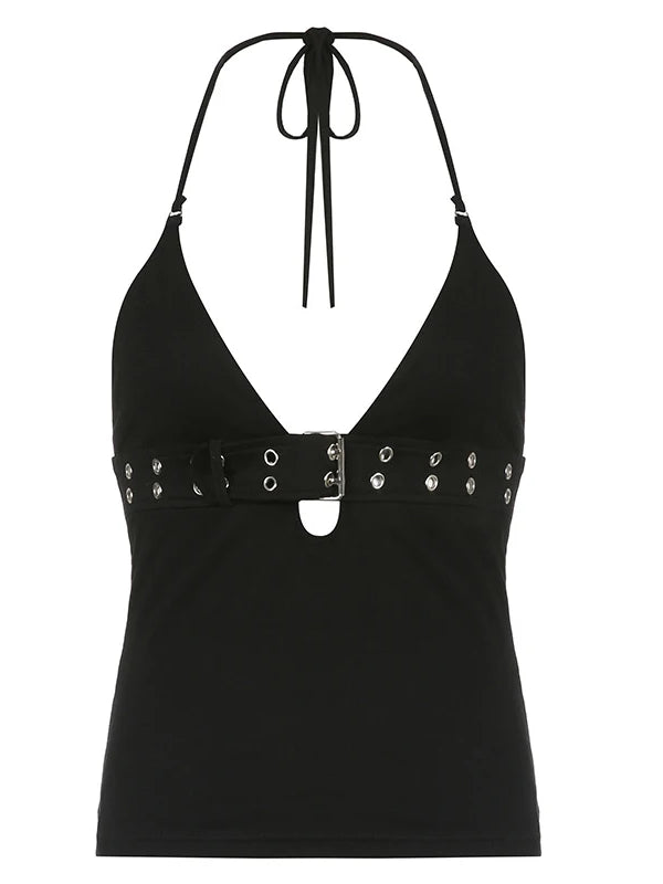 Rivet Buckle Halter — alternate view