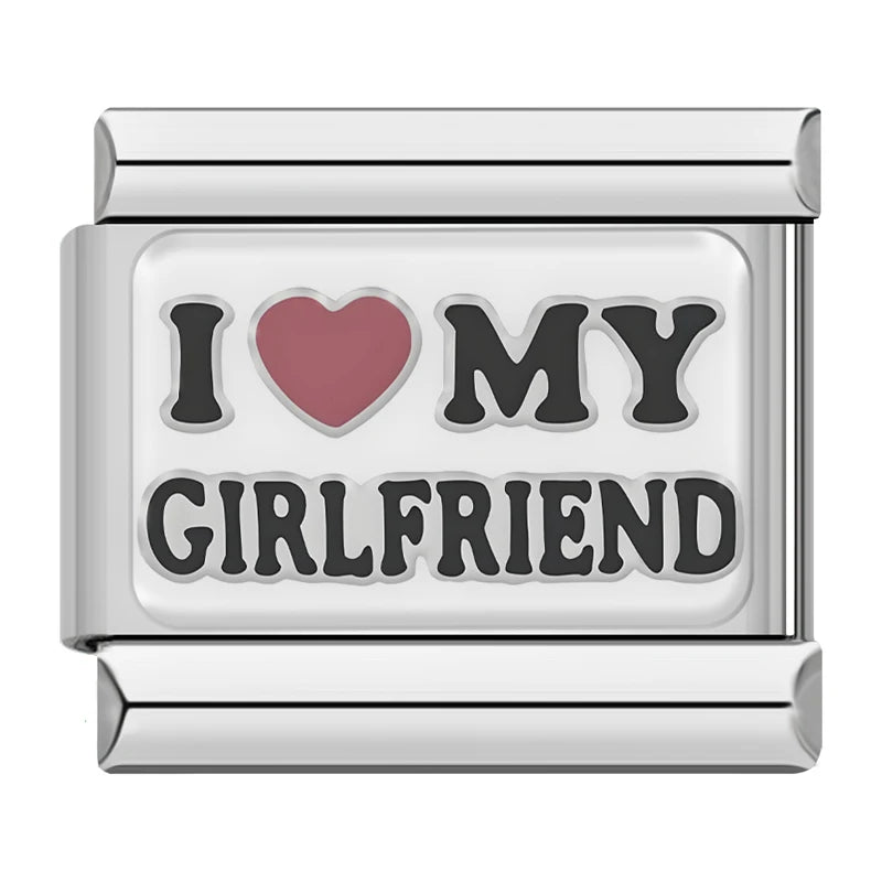 I love BF GF enamel Italian charm - alternate view