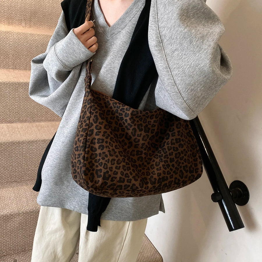 Leopard print canvas tote bag - view 6