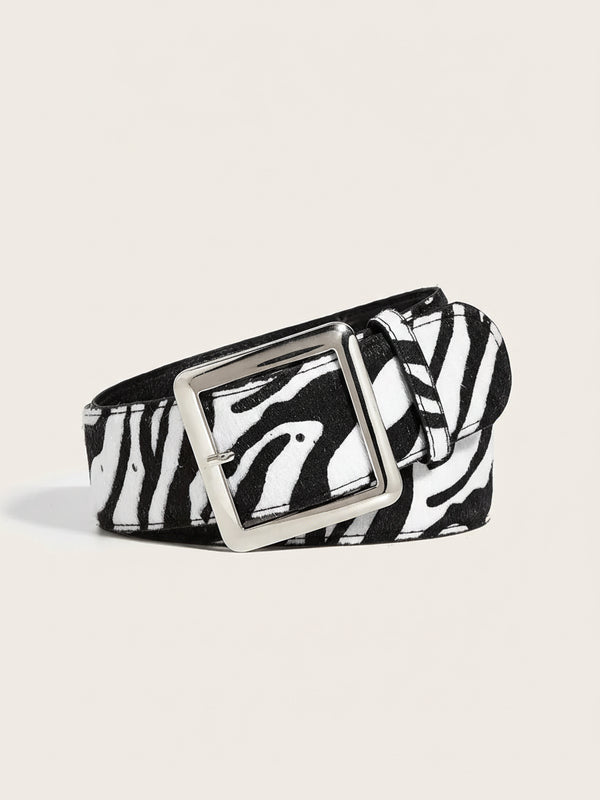 Zebra Print Belt