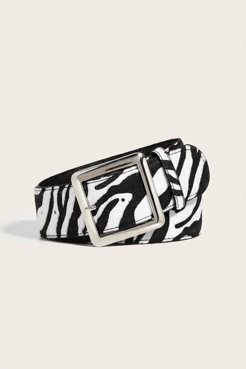 Zebra Print Belt