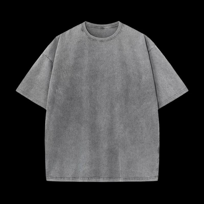 Oversized acid wash graphic t-shirt on model - view 6