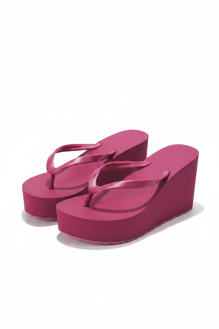 Platform Wedge Flip Flops