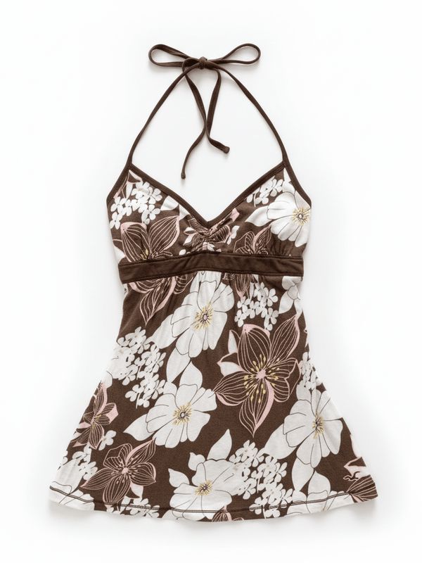 Brown Tropical Halter — alternate view