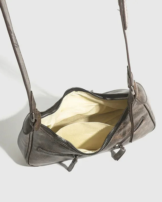 Retro belt clasp shoulder bag - view 7
