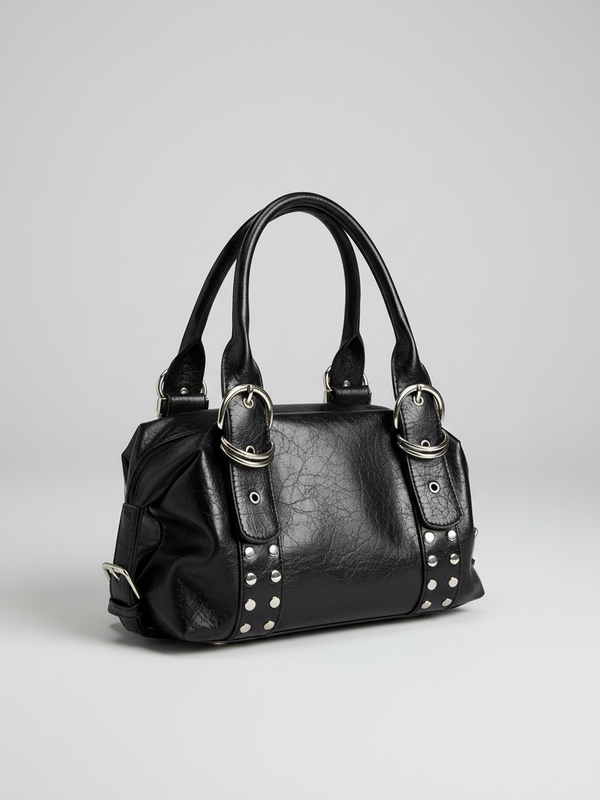 Rivet motorcycle shoulder bag