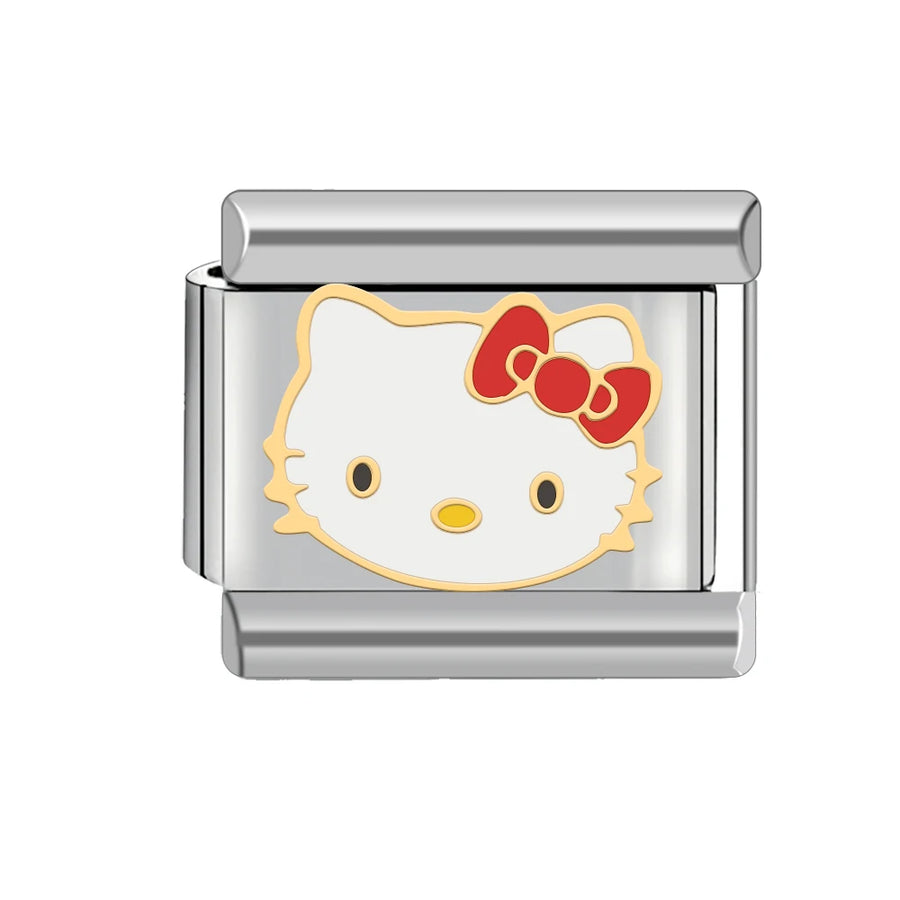 Hello Kitty Italian charm collection on bracelet - styling view