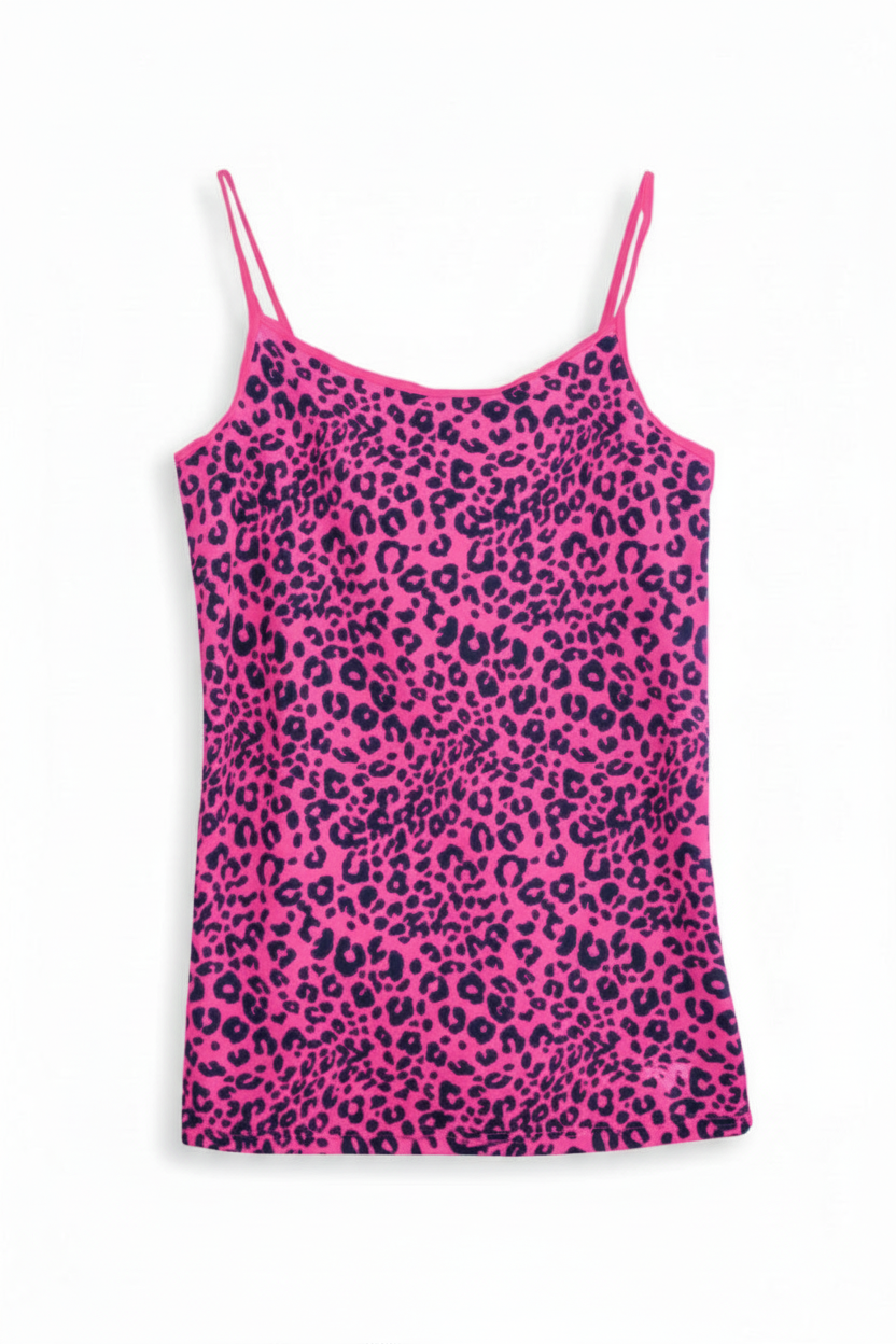 Colorful Leopard Print Cami Tank Top