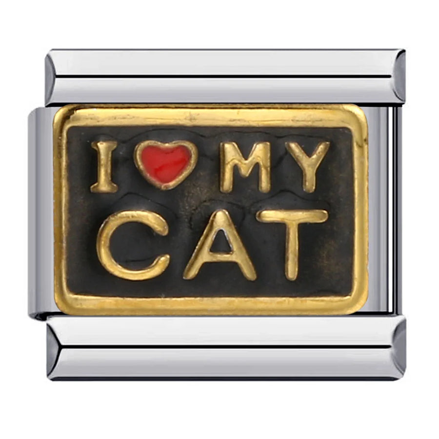 Enamel slogan Italian charm collection - styling view