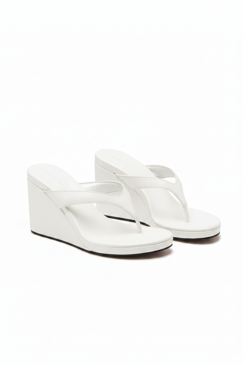 Wedge Heel Thong Sandals