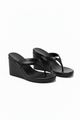 Wedge Heel Thong Sandals