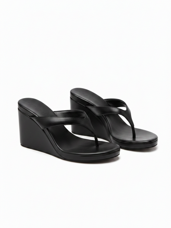 Wedge Heel Thong Sandals