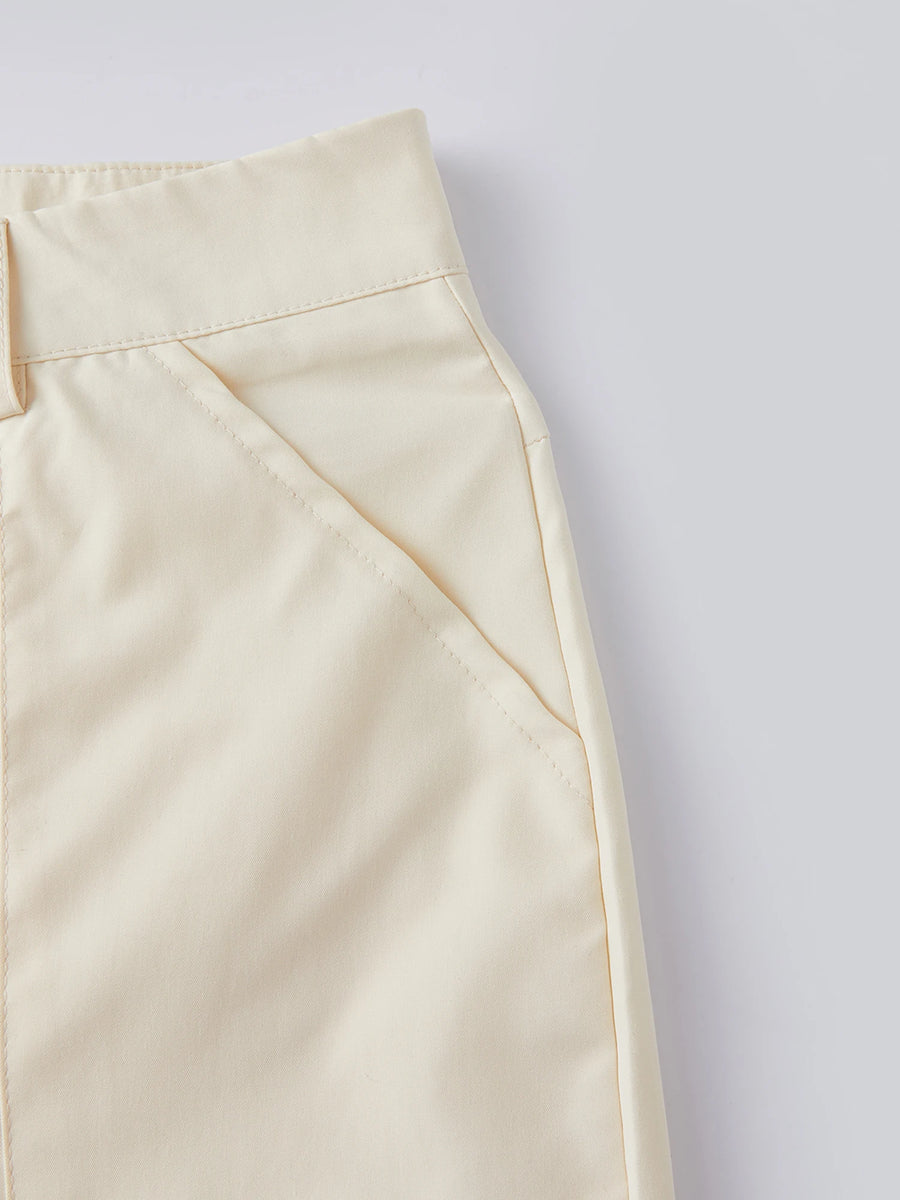 Drawstring cuff capri pants on model - view 8
