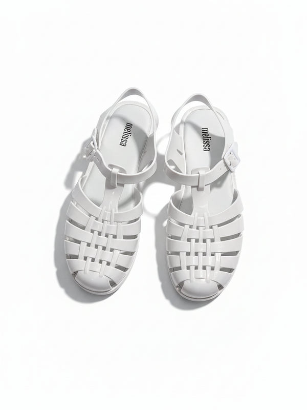 White Jelly Sandals