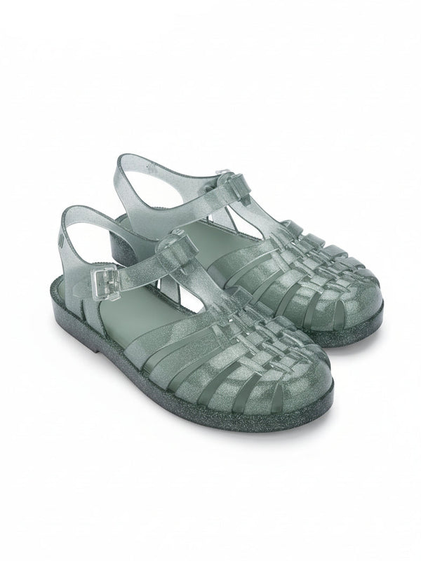 Green Jelly Sandals