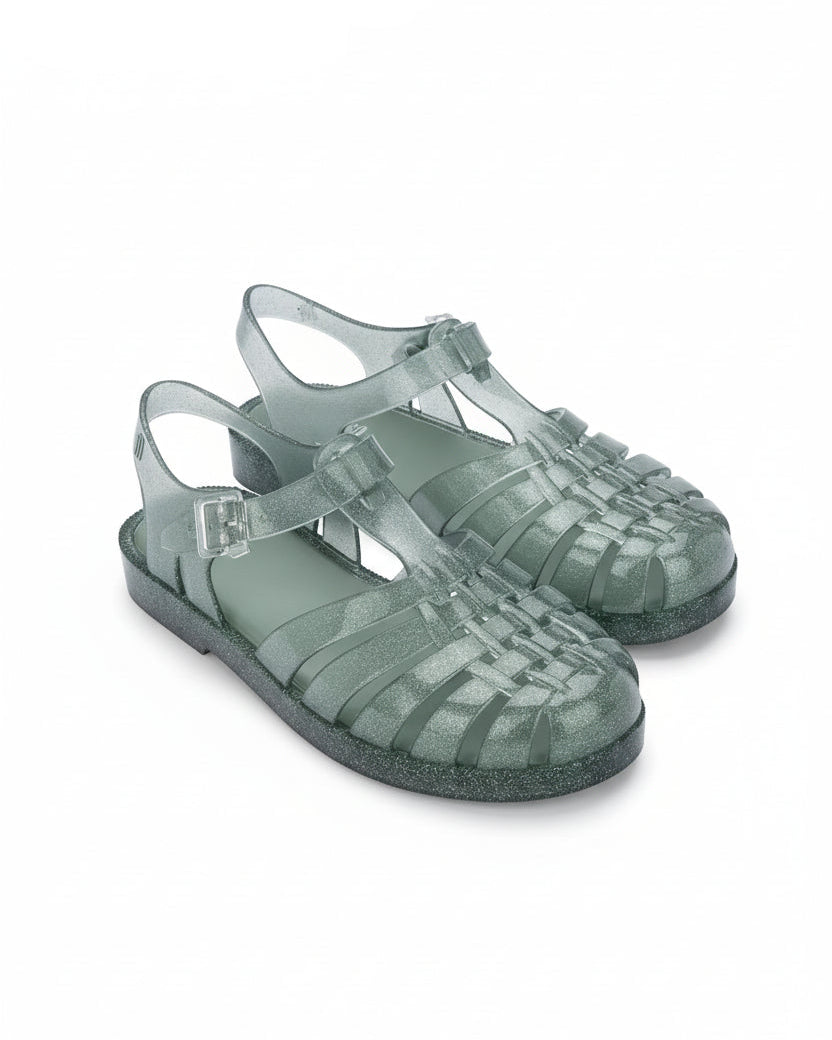 Green Jelly Sandals