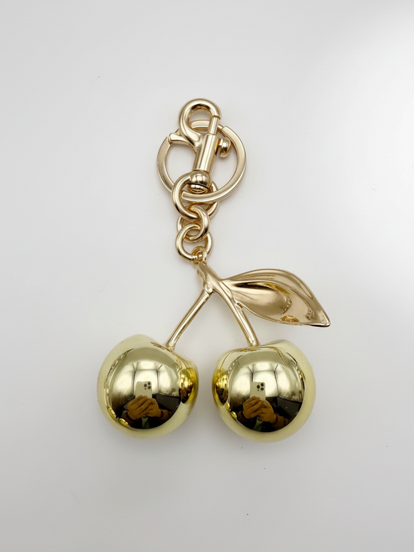Mirror Cherry Bag Charm — alternate view