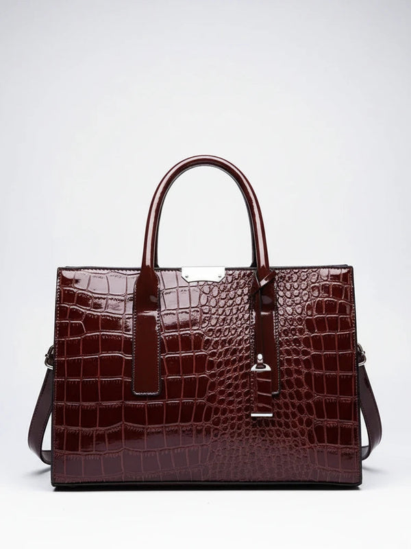 Croc Texture Handbag — alternate view