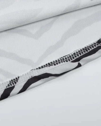 Zebra Cowl Neck Tank Top