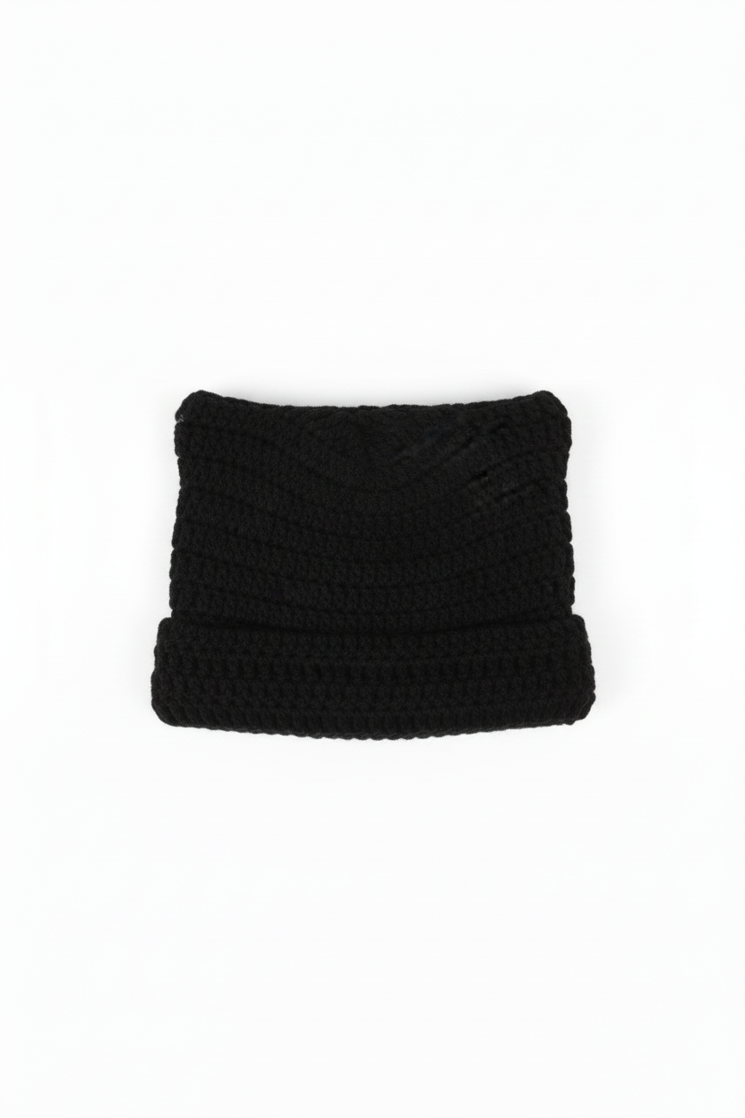 Cat Ears Striped Knit Beanie