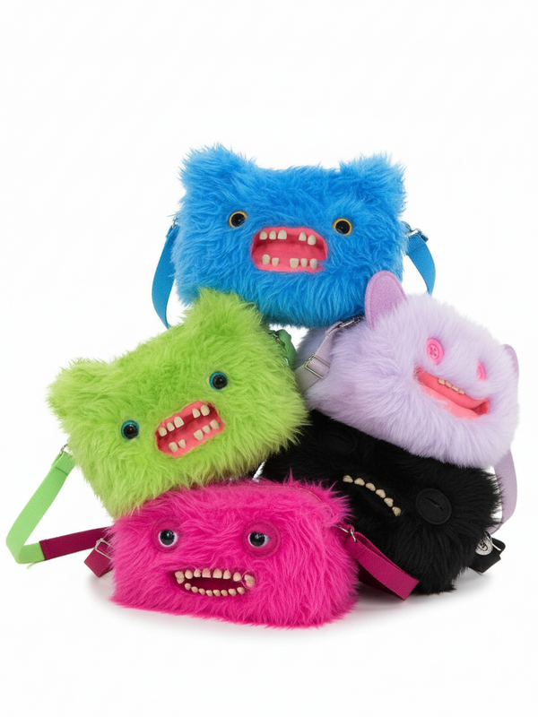 Fugglers plush monster crossbody bag